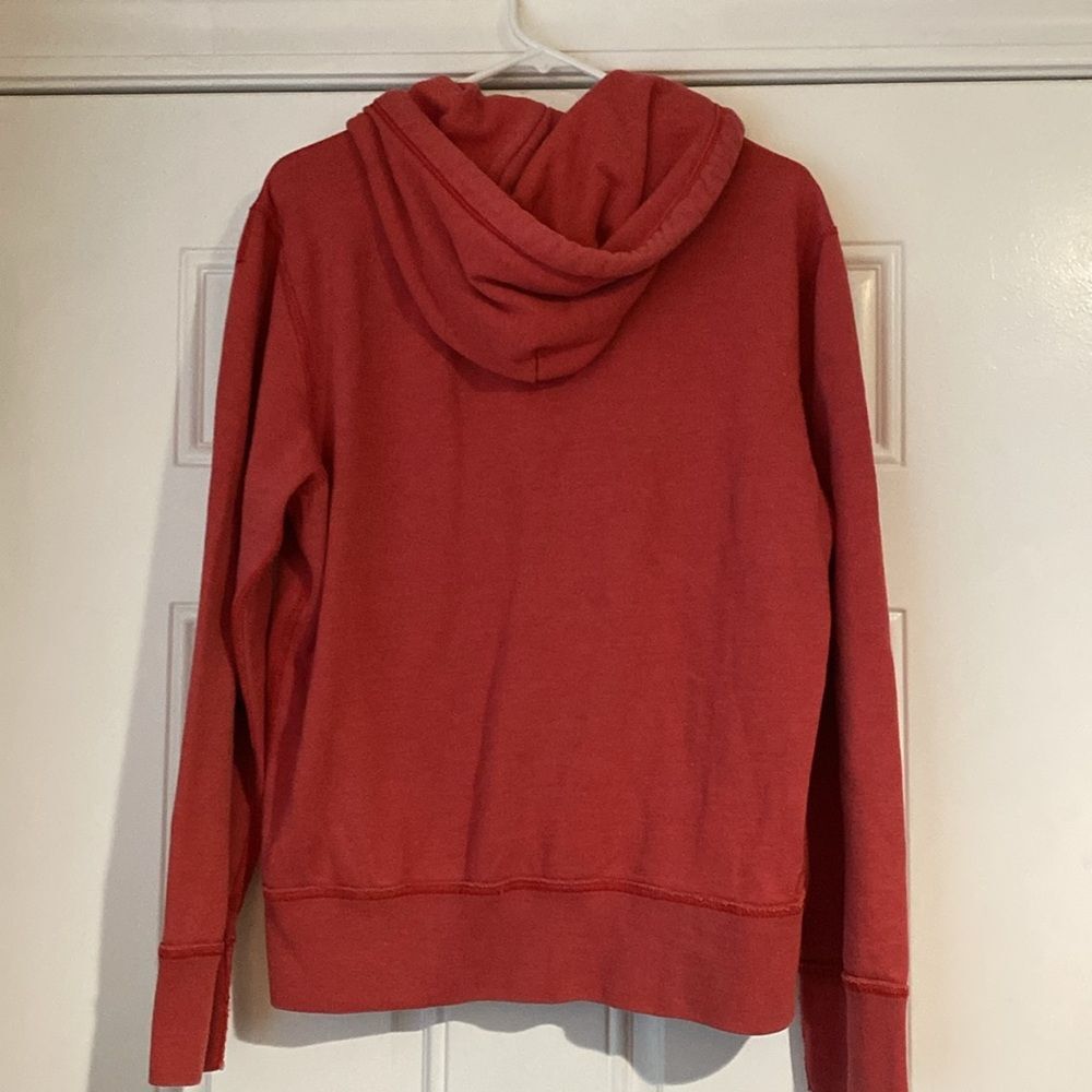 American Eagle Zip Up Hoodie Dark Coral Size M - Picture 5 of 5